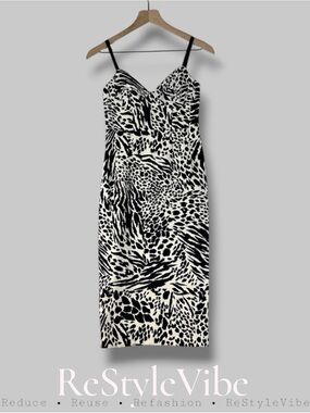 SERGIO HUDSON X TARGET Women’s Size XXS Dress Midi Bodycon Animal Print Stretch